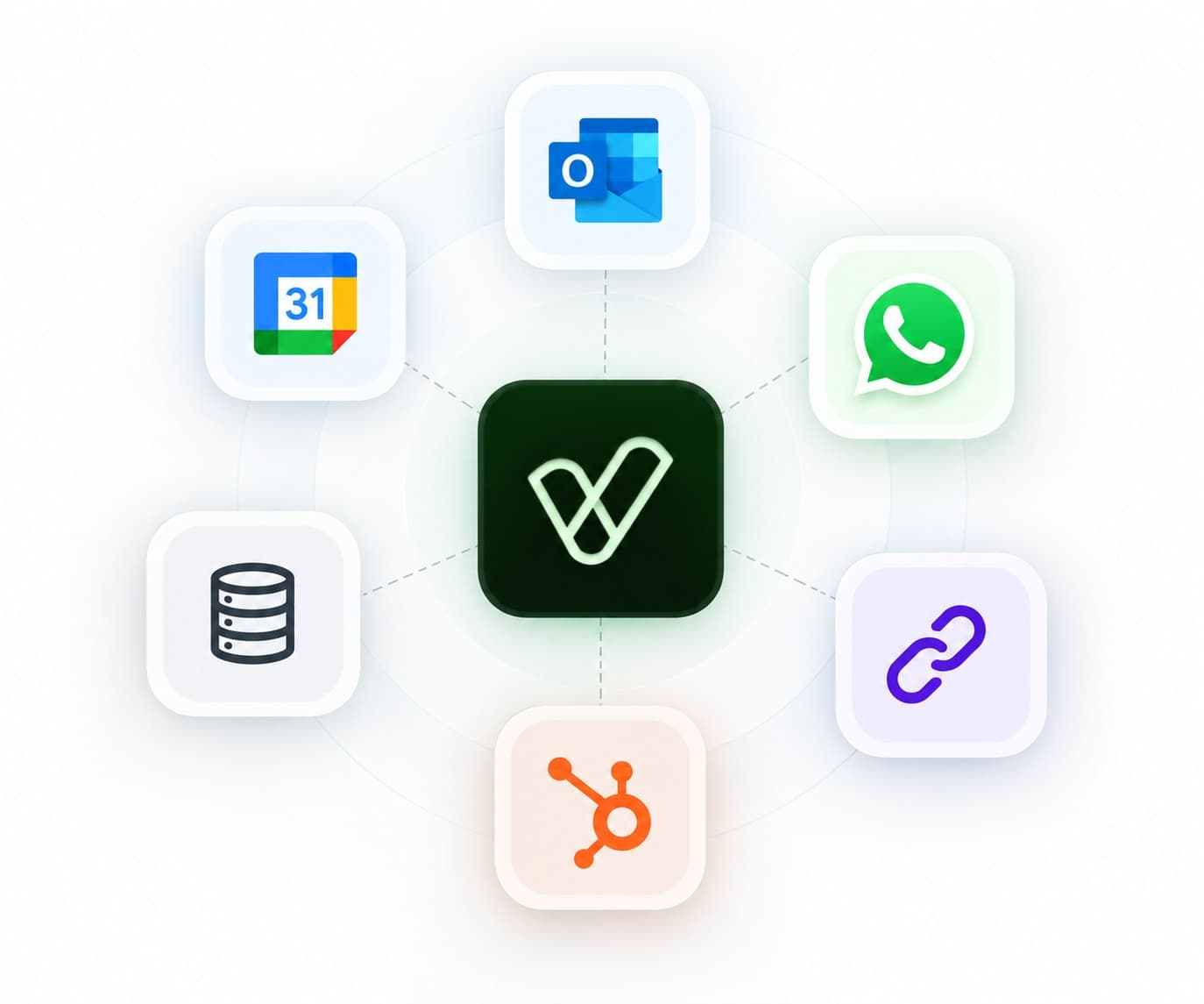 Vokaz Leads connecté à l'agenda, à la messagerie, au CRM et aux webhooks